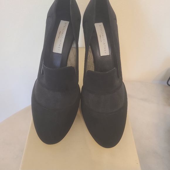 Sokd Stella McCartney Black Mesh Suede Pumps 9 | IT 39 - Picture 7 of 12